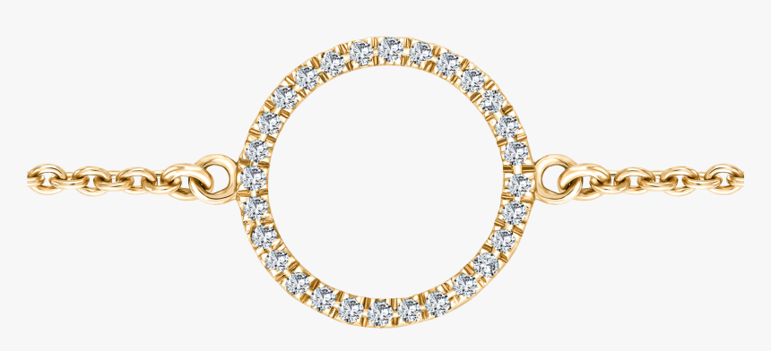 10ct Round Brilliant H-si Circular Diamond Bracelet - Body Jewelry, HD Png Download, Free Download