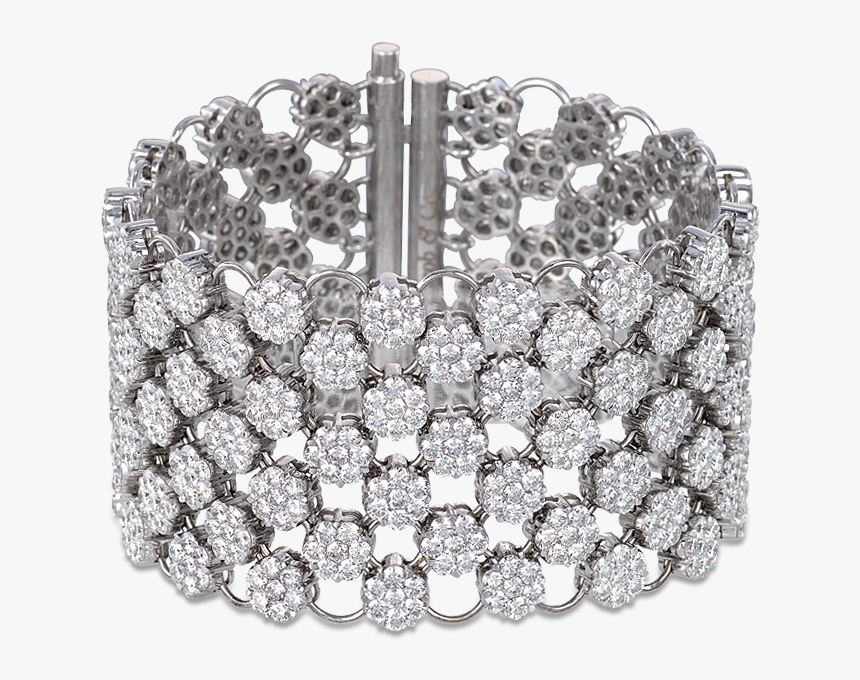 Mesh Style Diamond Bracelet, HD Png Download, Free Download