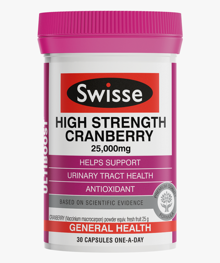 Swisse High Strength Cranberry 30 Capsules, HD Png Download, Free Download