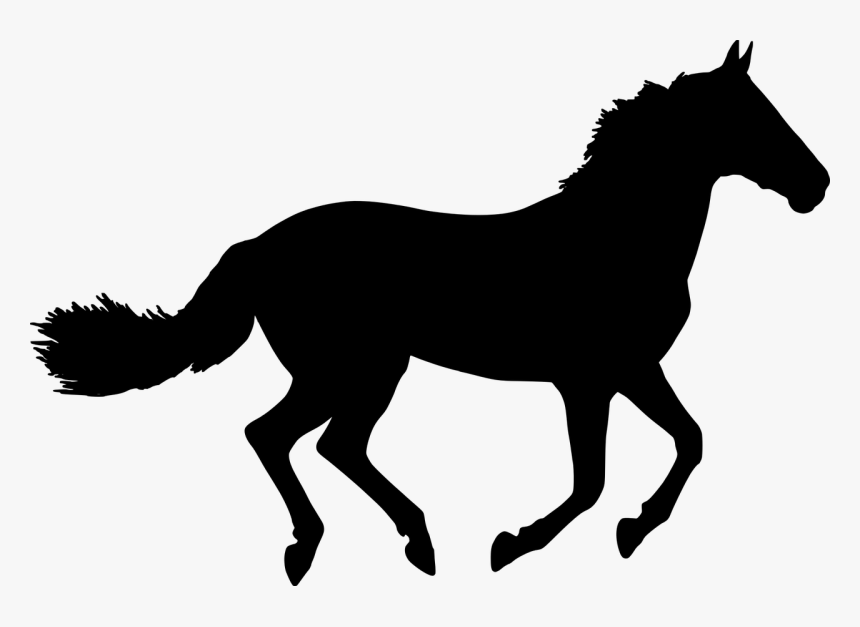 Vector Graphics Clip Art Mustang Silhouette Horse Racing - Horse Silhouette Png, Transparent Png, Free Download