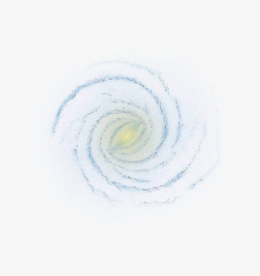 Milky Way Galaxy - Sketch, HD Png Download, Free Download