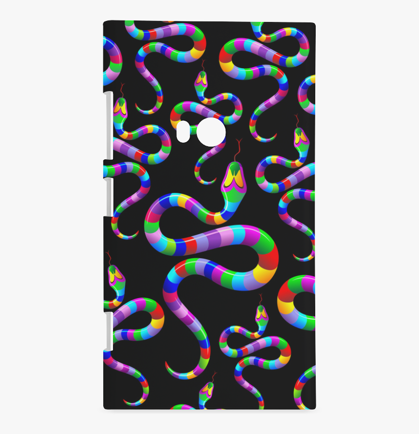 Snake Psychedelic Rainbow Colors Hard Case For Nokia - Psychedelic Full Print T Shirt, HD Png Download, Free Download