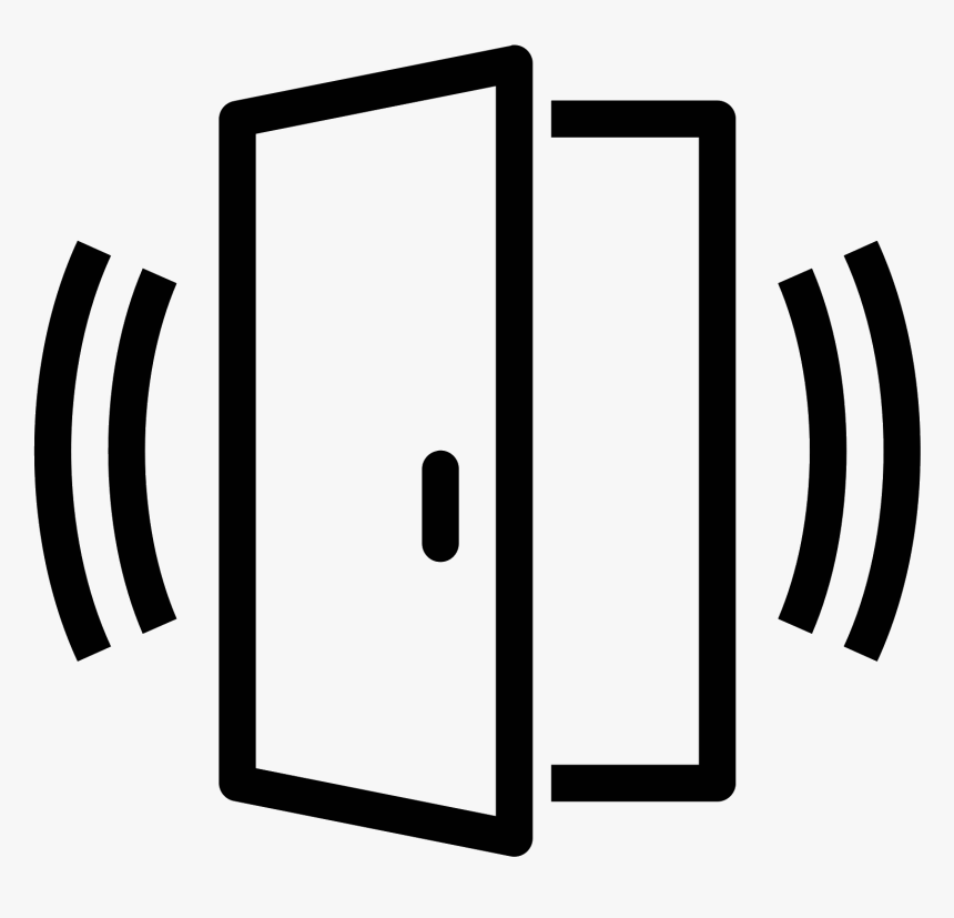 Door Sensor Alarmed Icon - Door Open Sensor Icon, HD Png Download, Free Download