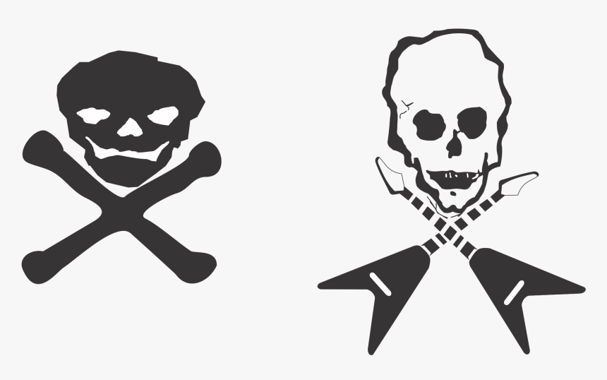 Rock Skulls Clip Arts - Skull, HD Png Download, Free Download