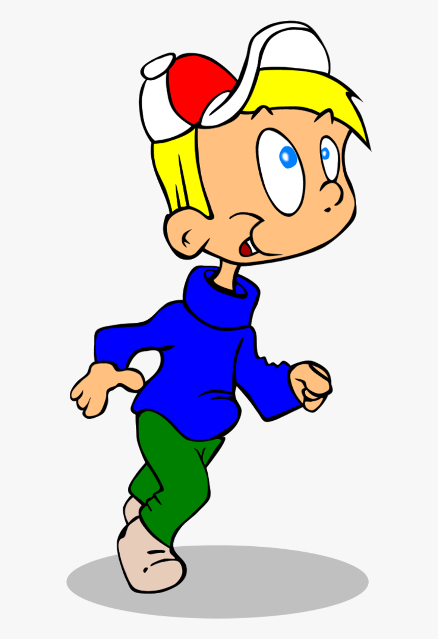 Boy Running Vector Clip Art - Running Boy Clipart Png, Transparent Png, Free Download