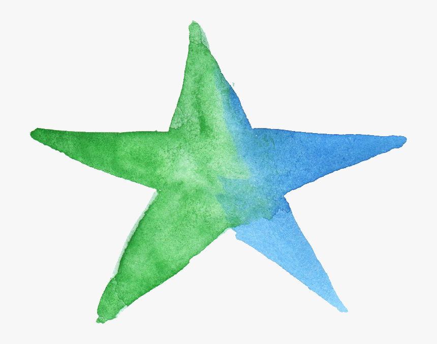 Watercolor Star Transparent Background, HD Png Download, Free Download