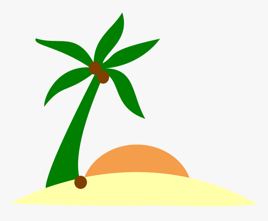 Palm Tree Island Png, Transparent Png, Free Download