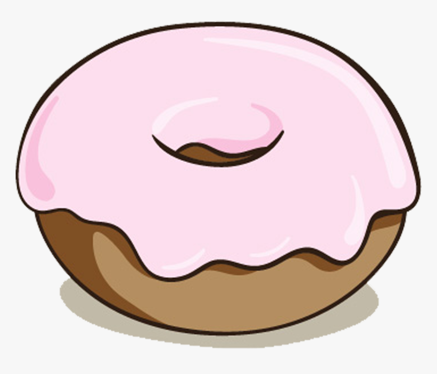 Donut Doughnut Cartoon Free Frame Clipart - Cartoon Donut, HD Png Download, Free Download