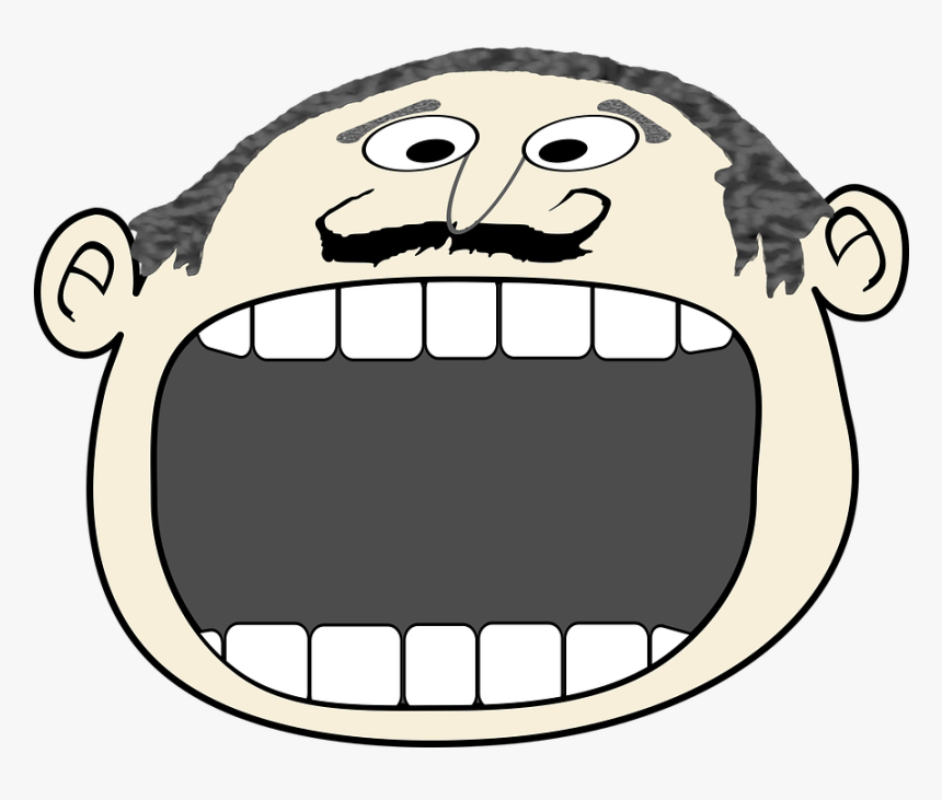 Announce, Announcement, Border, Cartoon, Frame - Cartoon Big Mouth, HD Png Download, Free Download