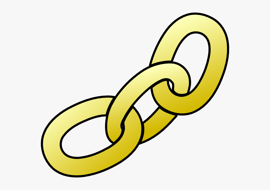 Gold Chain Clip Art At Clker - Link Clipart, HD Png Download - kindpng