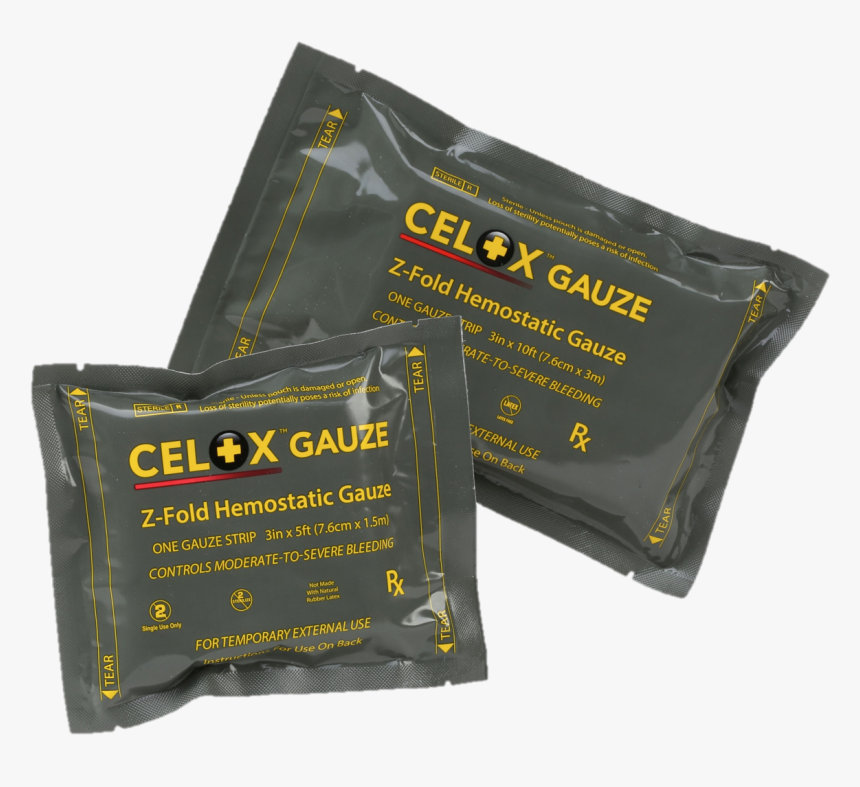 Celox Gauze Hemostat, Hemostatic Wound Dressing - Celox Gauze, HD Png Download, Free Download