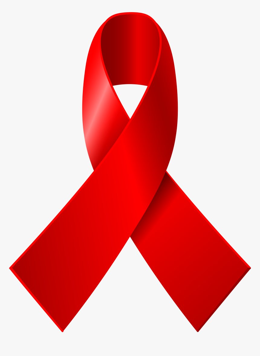 Red Awareness Ribbon Png Clip Art - Red Awareness Ribbon Png, Transparent Png, Free Download