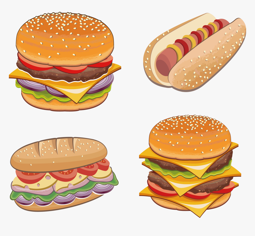 Hamburger Clipart Chicken Burger - Panes Con Pollo Png, Transparent Png, Free Download