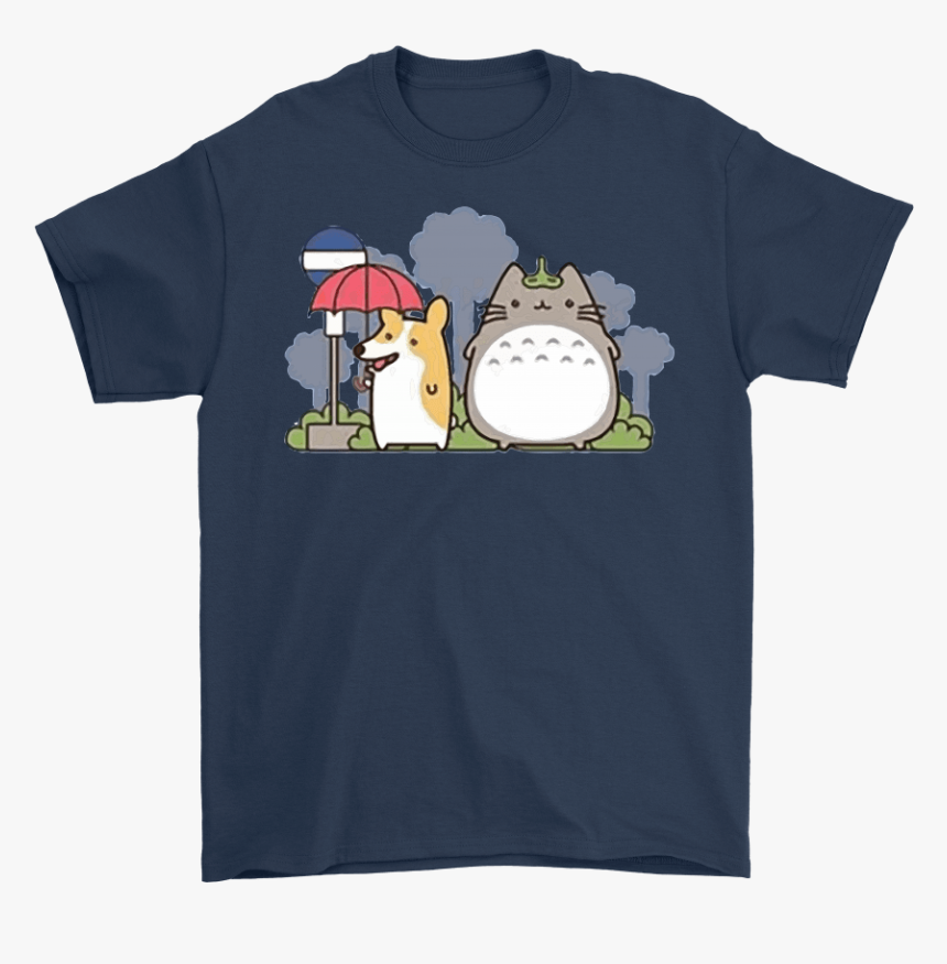 My Fluffy Neighbor Totoro Corgi Shirts - Funny Browns Shirts, HD Png Download, Free Download