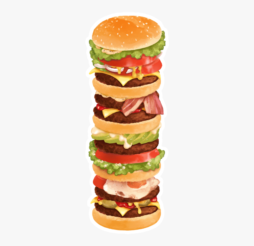 Stack Of Hamburgers Clipart, HD Png Download, Free Download