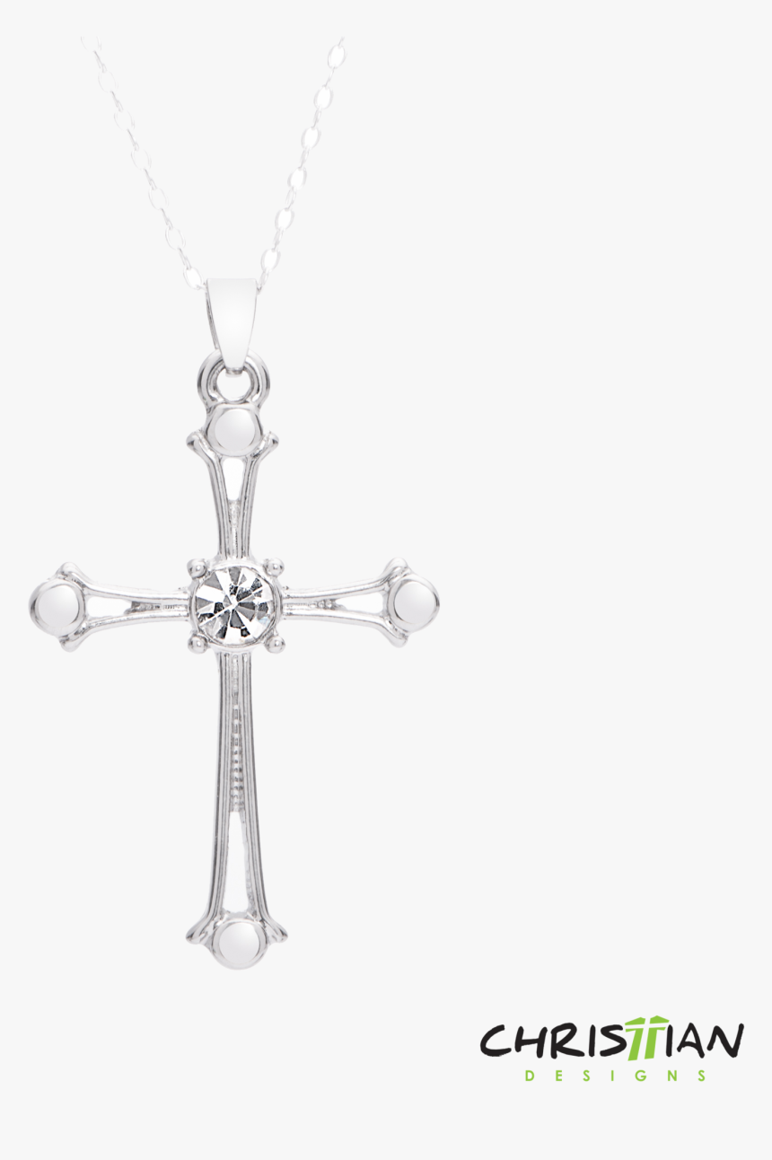 Cross Necklace With Gems , Png Download - Locket, Transparent Png, Free Download