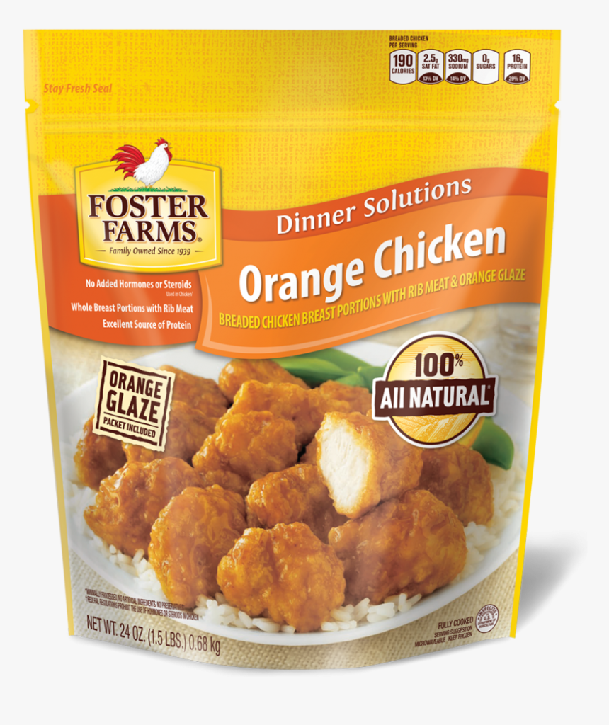 Foster Farms Orange Chicken - Foster Farms Hot Wings, HD Png Download, Free Download