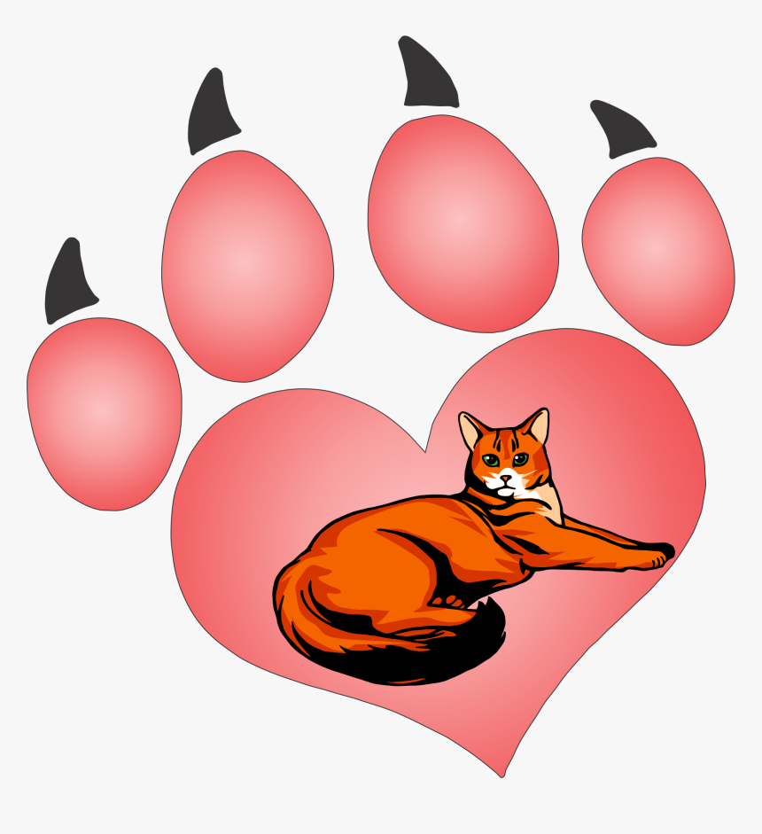 Cat Paw 77 Decal - Etiqueta De Veterinario, HD Png Download, Free Download