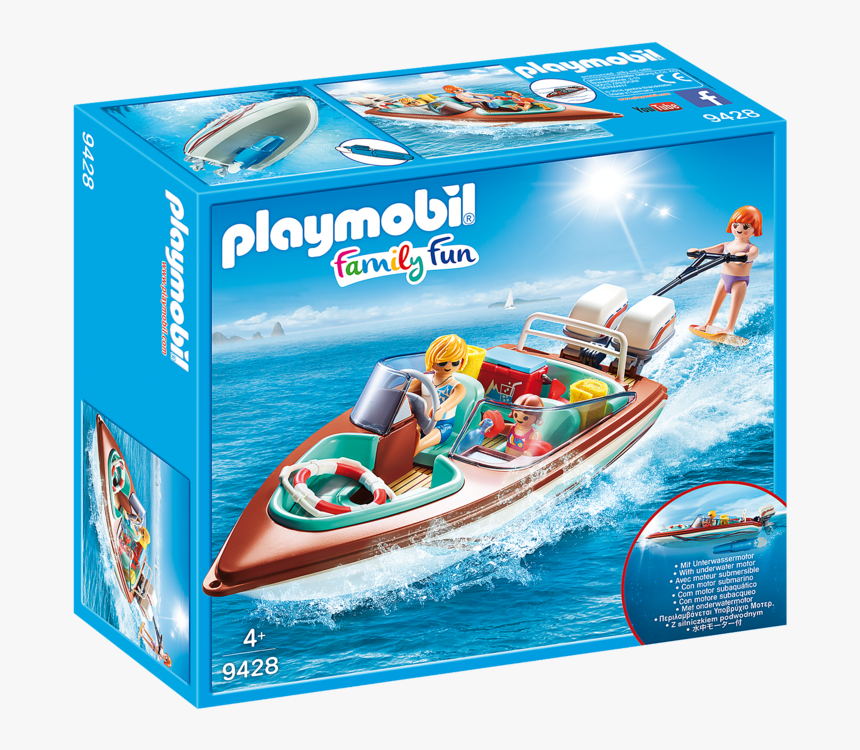 Playmobil Family Fun Motor Boat, HD Png Download, Free Download