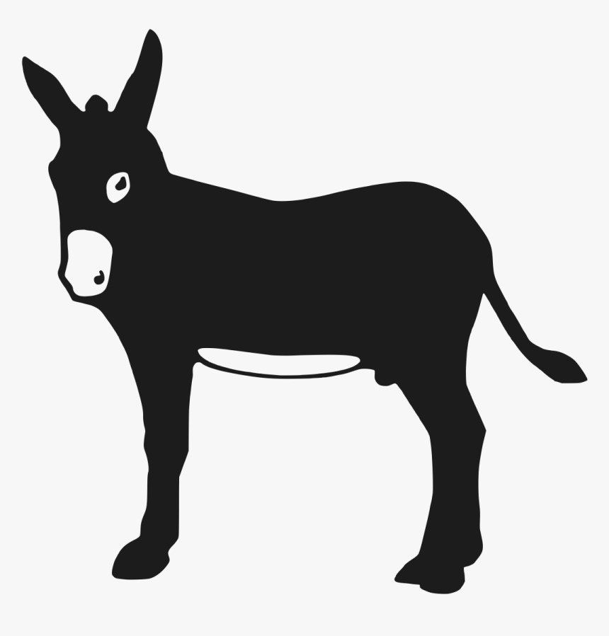 Mule Mustang Mane Snout Donkey - Donkey Icon, HD Png Download, Free Download