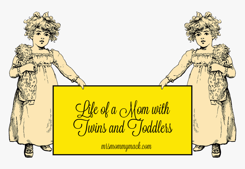 Life As A Twin Mom With Two Toddlers - Cartoon, HD Png Download, Free Download