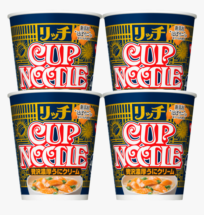 Rich Cup Noodle Sea Urchin Uni Cream Flavor Ramen 72g カップ ヌードル Hd Png Download Kindpng