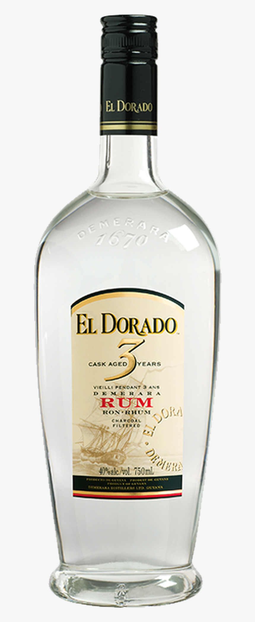 El Dorado Cask Aged 3 Year Old Rum, HD Png Download, Free Download