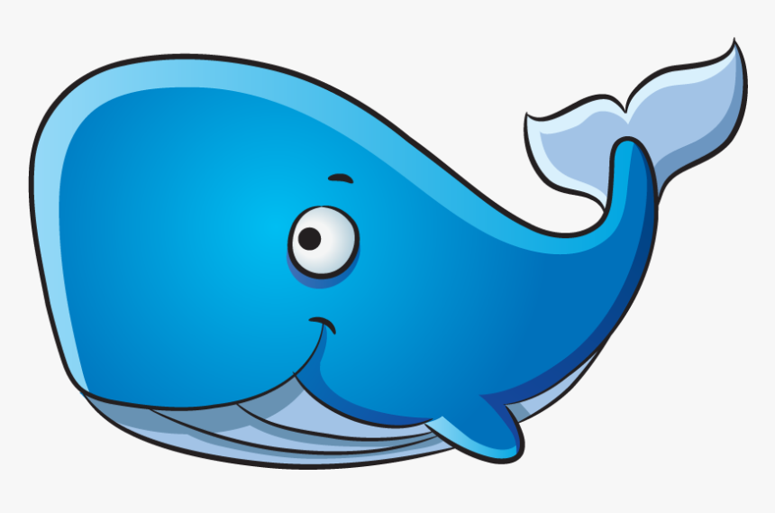 Transparent Whale Chicken - Cartoon Whale Transparent Background, HD Png Download, Free Download