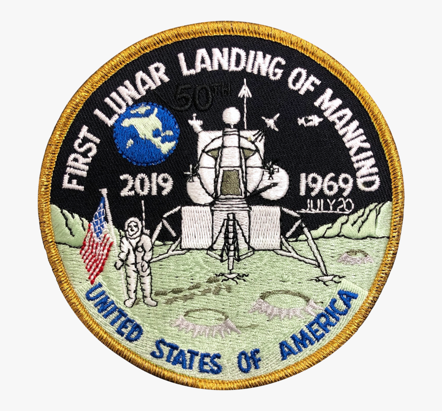 Apollo "first Landing - Nasa Official Patches Lunar Landing, HD Png Download, Free Download