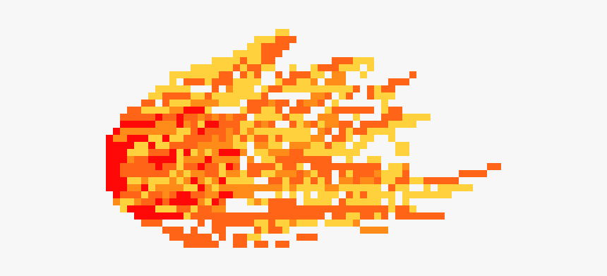 Ball Of Fire Pixel Art, HD Png Download, Free Download