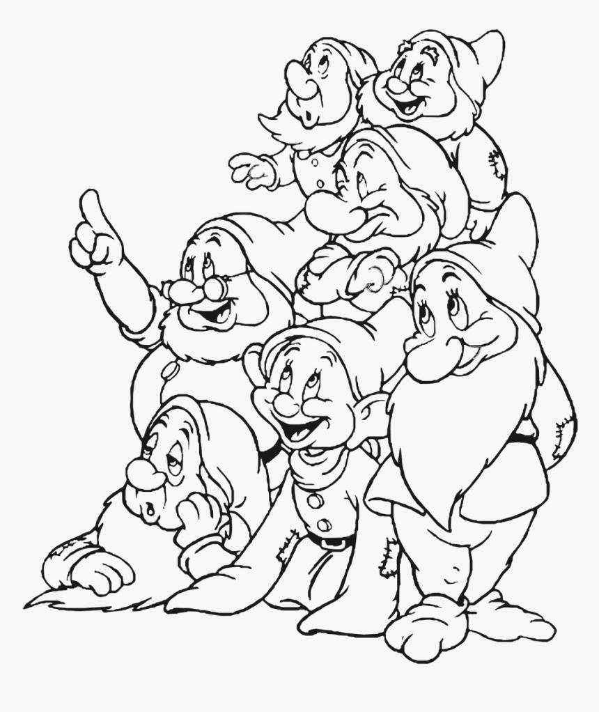 Snow White And The Snow White And The Seven Dwarfs Drawing Hd Png Download Kindpng