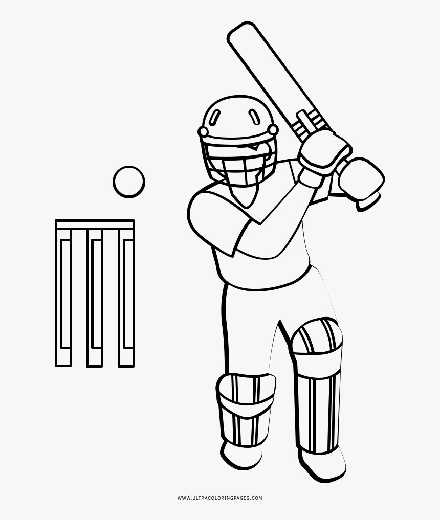 new-coloring-pages-coloring-pages-of-softball-cricket-hd-png-download