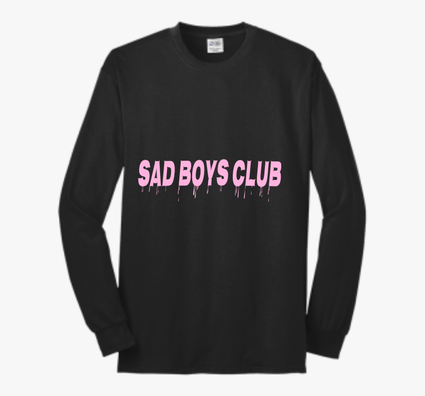 Sad-boy Sad Boy Men"s 50/50 Cotton/polyester Long Sleeves - School Keep Clear Yellow Zig, HD Png Download, Free Download