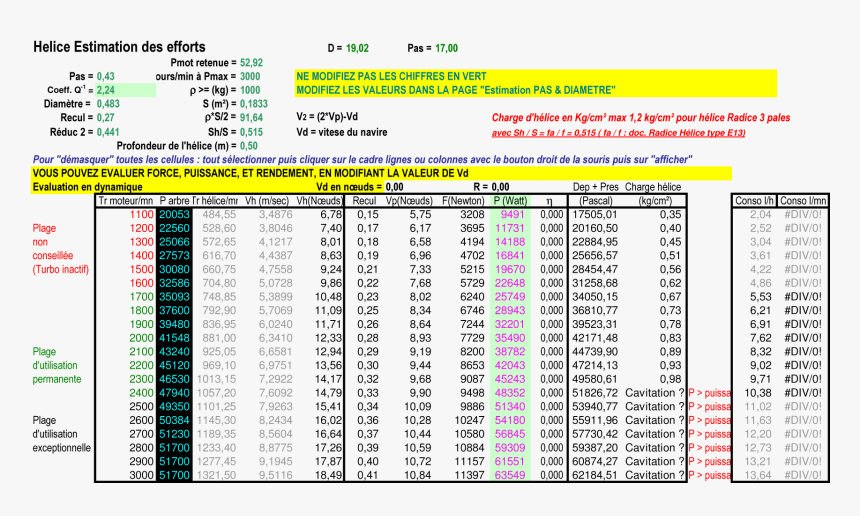 Helice Application Volvo D2 75 Estimation Des Efforts - Estimation File, HD Png Download, Free Download