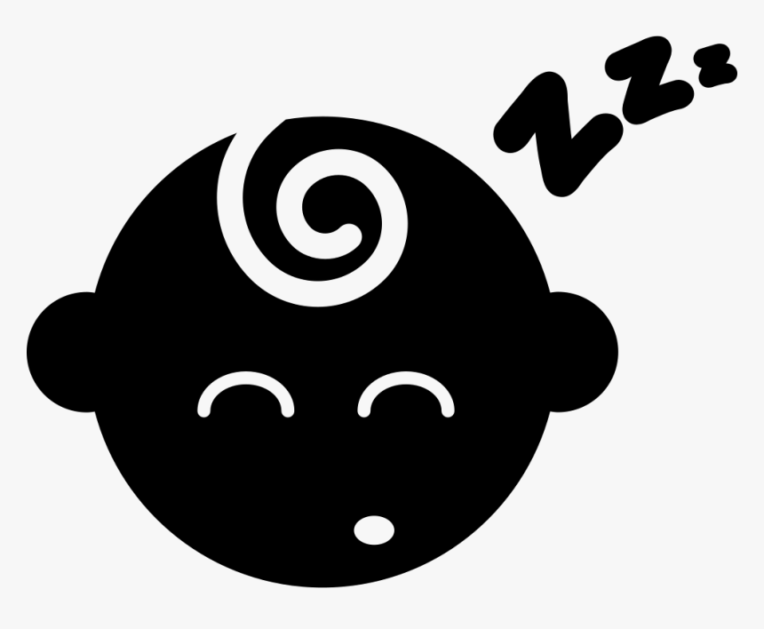 Baby Silhouette Sleeping - Icon Baby Sleeping, HD Png Download, Free Download