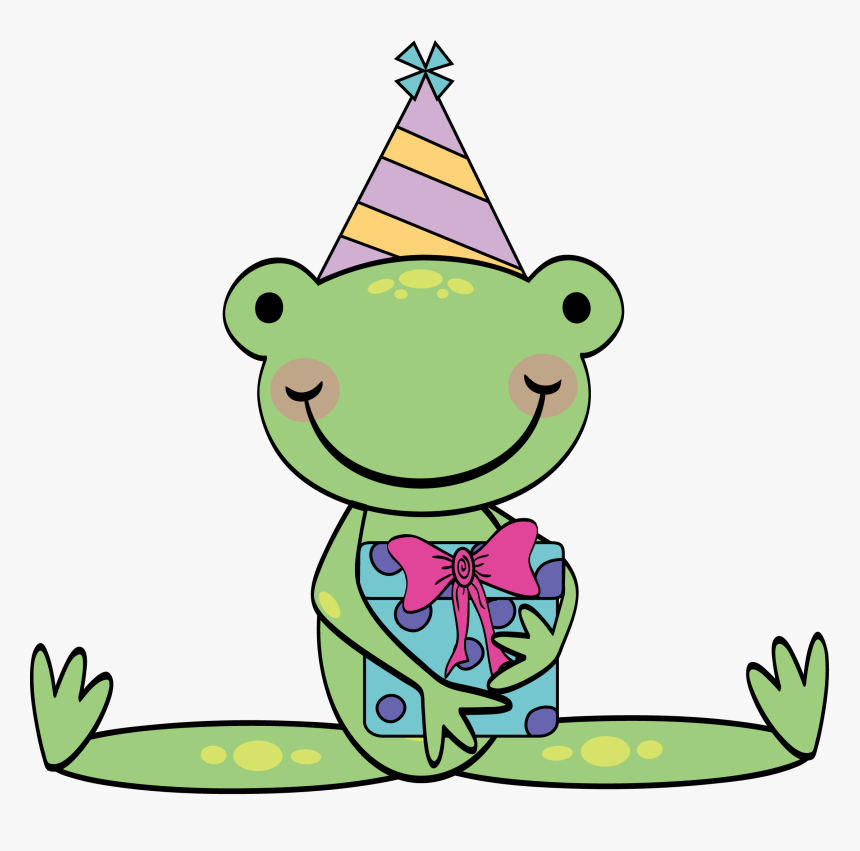 Birthday Funny Frog/][img]alignnone Size Full Wp Image - Birthday Frog Clipart, HD Png Download, Free Download