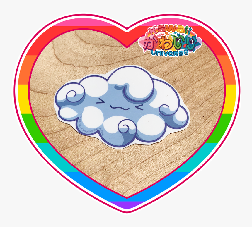 Kawaii Universe Cute Cloud Sticker Pic 01, HD Png Download, Free Download