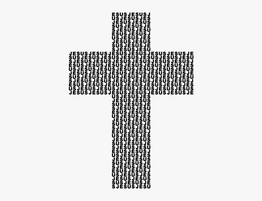 Jesus Cross Typography Ii - Cross, HD Png Download, Free Download