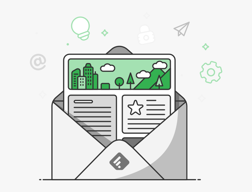 Introducing Team Newsletters Feedly - Newsletter Illustration Png, Transparent Png, Free Download