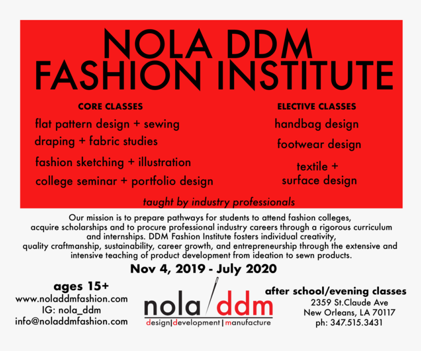 Ddm Fashion Institute Flyer - Chronomaster Only: The Super-chronograph By Nivada, HD Png Download, Free Download