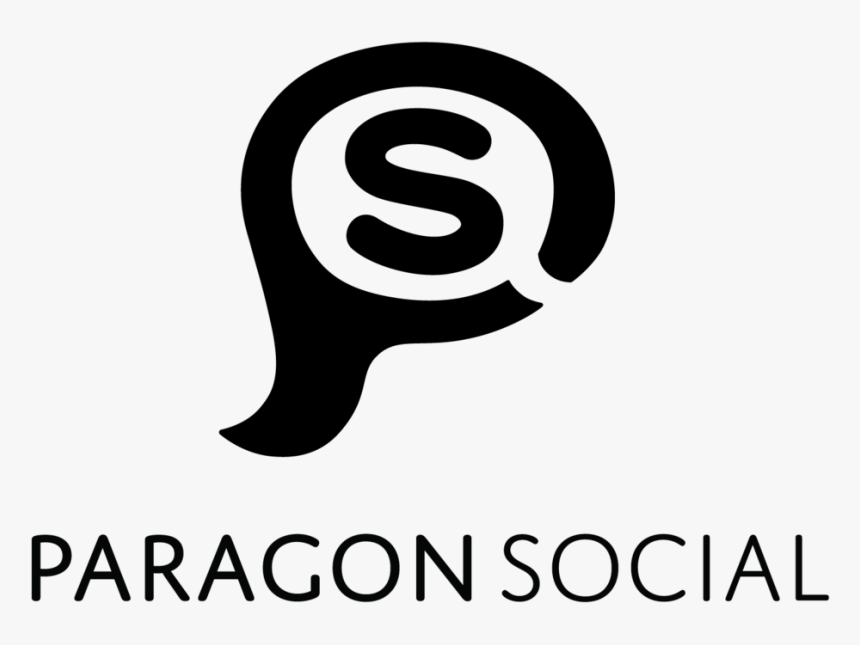 Paragon Social Logo Text2 Black Format=1500w , Png - Illustration, Transparent Png, Free Download