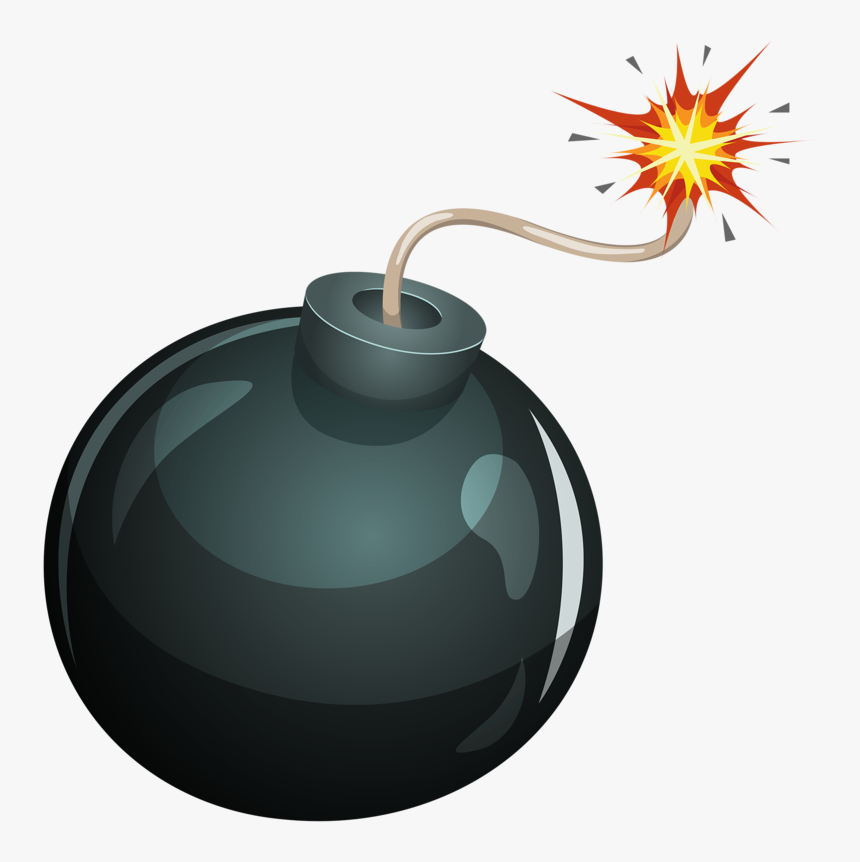 Bomb Fuse Png - Cartoon Bomb, Transparent Png, Free Download