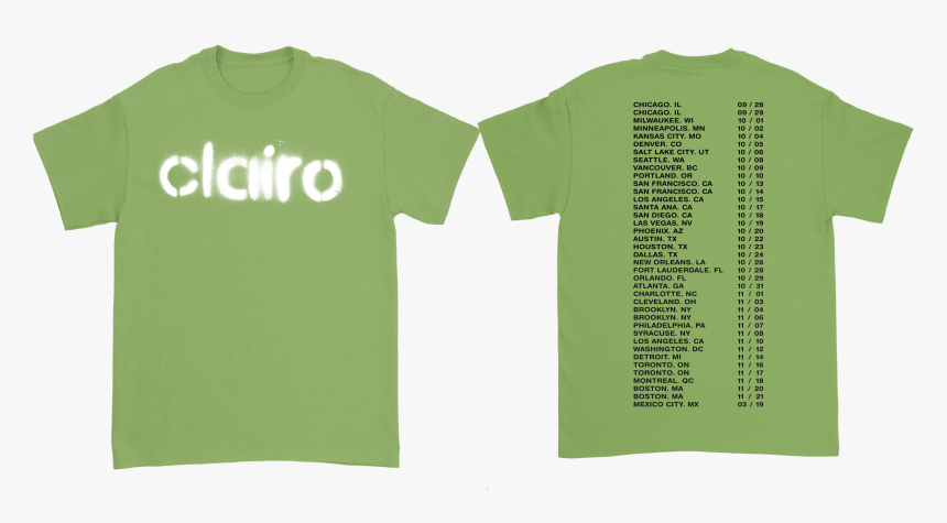 Clairo Green Tee, HD Png Download, Free Download