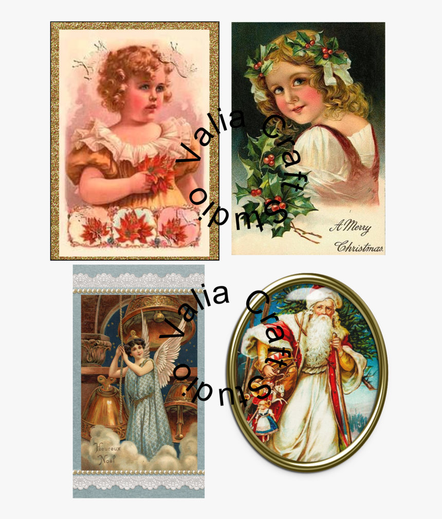 Vintage Christmas Ephemera Digital Printable - Vintage Clothing, HD Png Download, Free Download