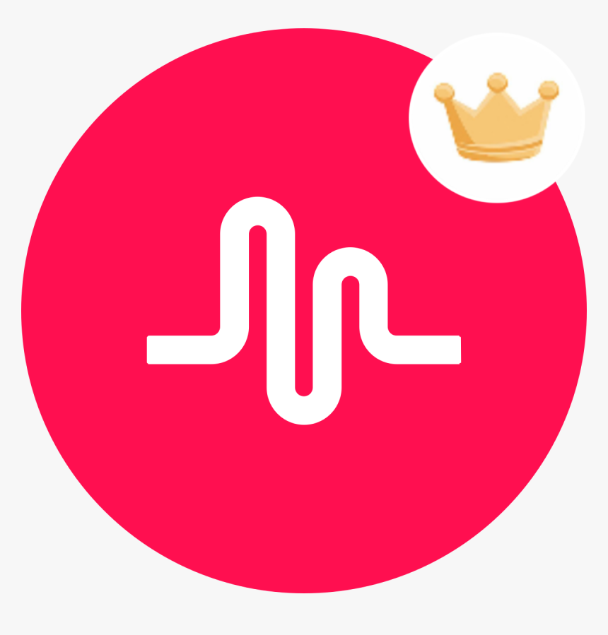 Musically Tiktok Musical Musically Logo With A Crown Hd Png Download Kindpng