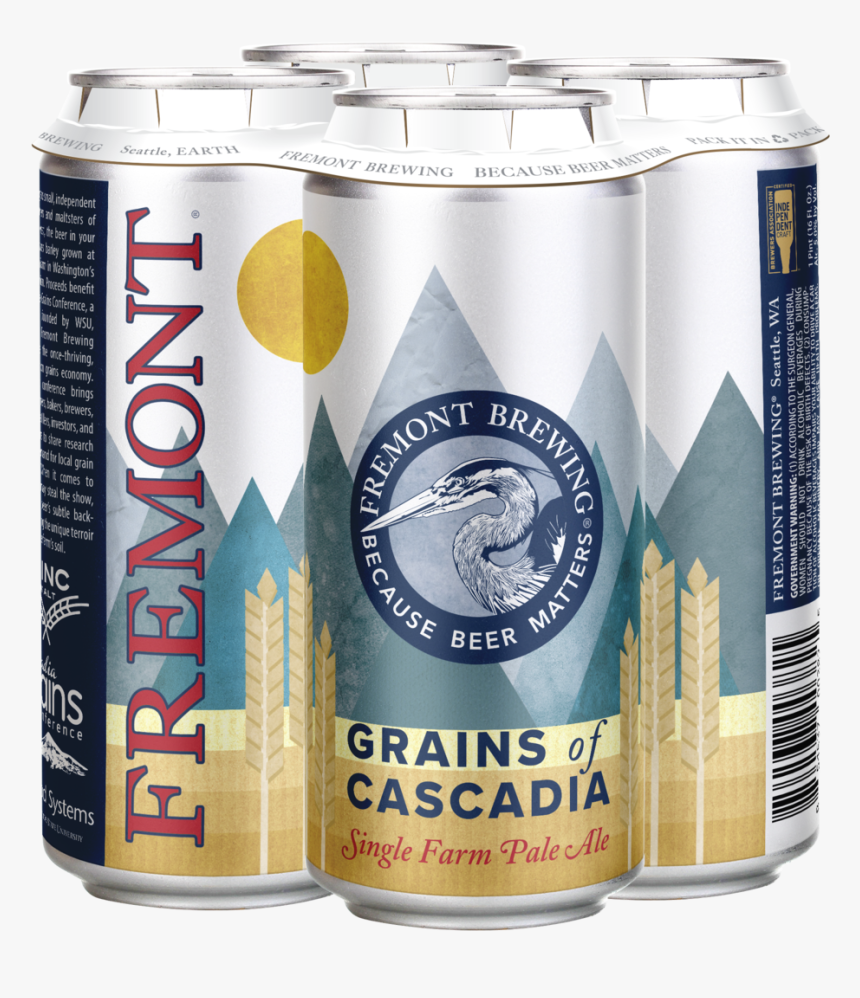 Grains Of Cascadia 4-pack 16oz Cans - Caffeinated Drink, HD Png Download, Free Download