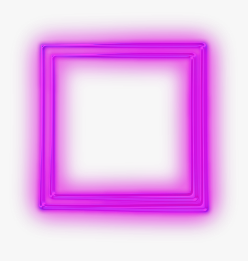 Neon Square Png - Neon Square Outline Png, Transparent Png, Free Download