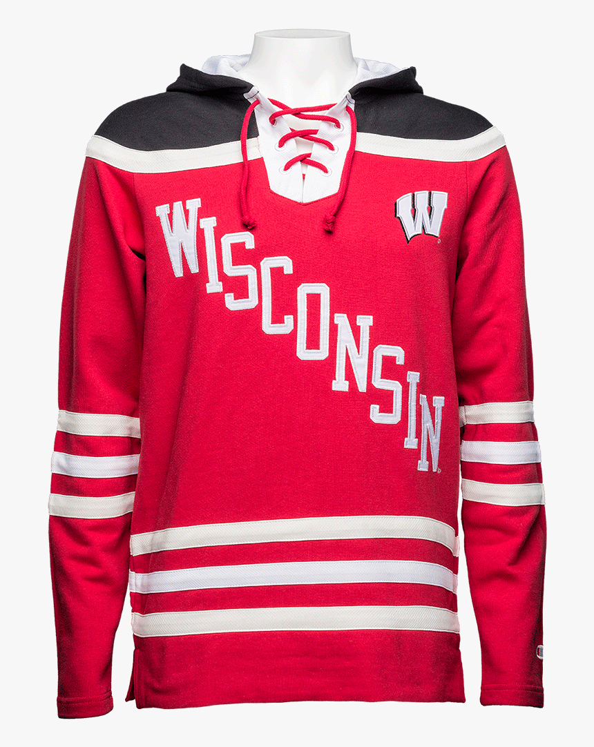 Cover Image For Champion Wisconsin Lace-up Hooded Sweatshirt - Sweater, HD Png Download, Free Download