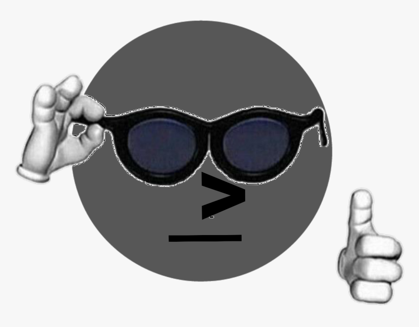 Npc Cool Guy - Thumbs Up Cursed Emoji, HD Png Download, Free Download