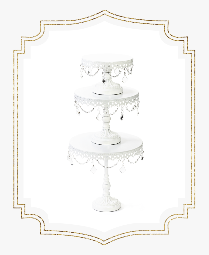 Shop-preview White Chandelier Round Cake Stand - Cake Stand, HD Png Download, Free Download